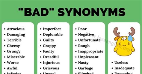 Find 30 different ways to say DETRIMENTAL, along with antonyms, related words, and example sentences at Thesaurus. . Bad thesaurus